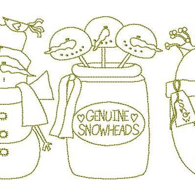 Instant Digital Download Prim Snowman Winter..